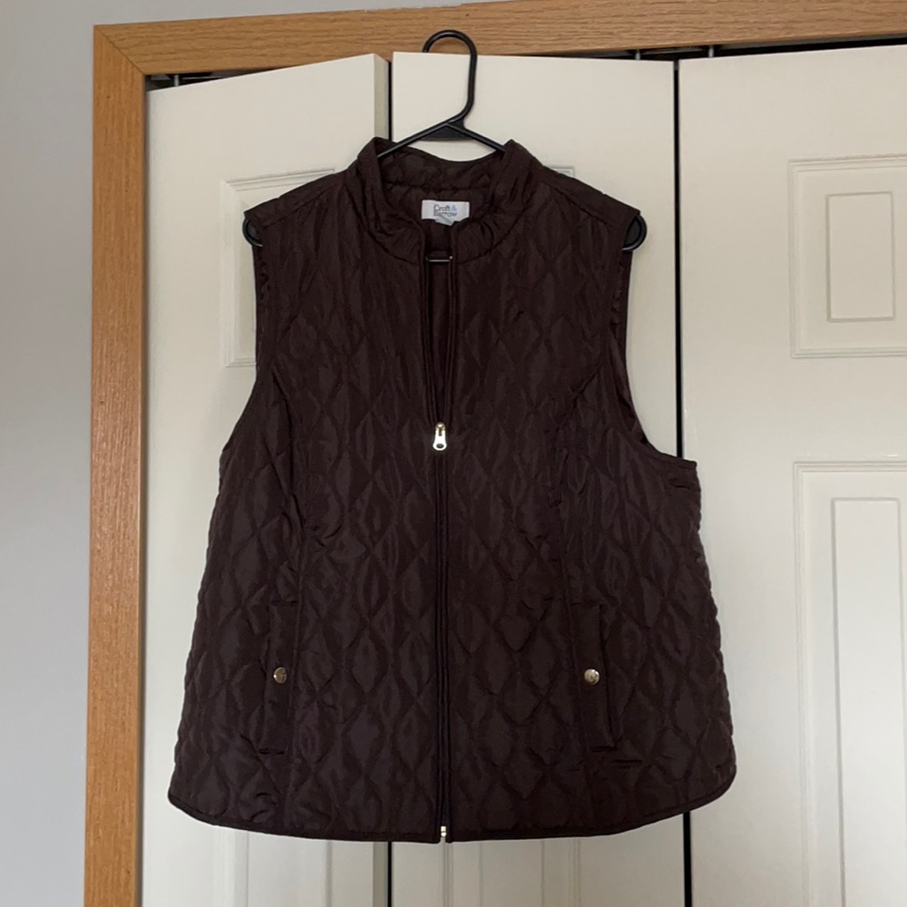 Women’s Croft & Barrow Quilted Vest Size XL